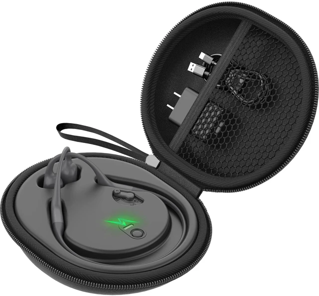 Main image of Charging Case Compatible with Shokz Headphones, 3 in 1 Wireless Fast Charging Station Built in 2000mAh, Magnetic Charger Stand Dock Cord Charging Cable for Aftershokz Aeropex AS800/S803