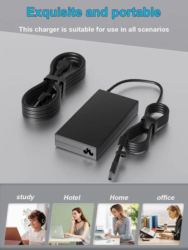 Alt view image 7 of 7 - 120W Power Supply Adapter Compatible with HP Thunderbolt Dock 120W G4 G2 4J0A2AA 4J0A2AA#ABA 2UK37AA 2UK37AA#ABA G2 HSN-IX01 Docking Station 677762-001 693709-001 906329-001 932446-850