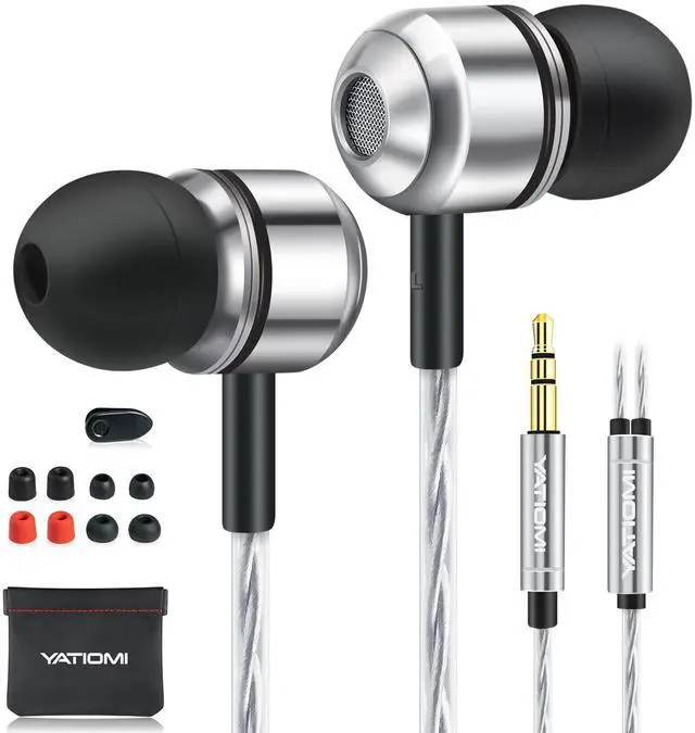 Main image of Wired Earbuds, in-Ear Headphones Wired with Pure Bass Sound, Noise Isolating 3.5mm Headphones Earbuds Cord, Lightweight Cord Earphones for Samsung,iPhone, Laptop,Tablet, MP3 and Other 3.5mm Devices