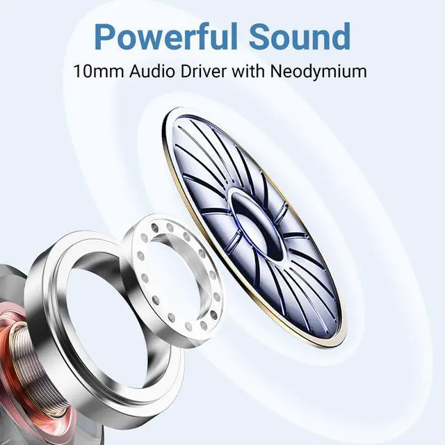 Alt view image 3 of 7 - Wired Earbuds, in-Ear Headphones Wired with Pure Bass Sound, Noise Isolating 3.5mm Headphones Earbuds Cord, Lightweight Cord Earphones for Samsung,iPhone, Laptop,Tablet, MP3 and Other 3.5mm Devices