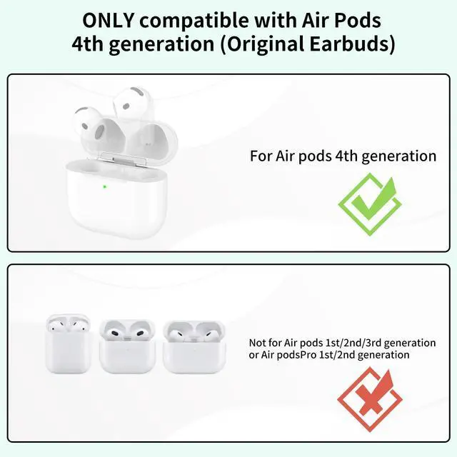 Alt view image 2 of 7 - Wireless Charging Case Compatible with AirPods 4th Generation, USB-C Port Airpods 4 Charging Case Replacement, No Earbuds Included