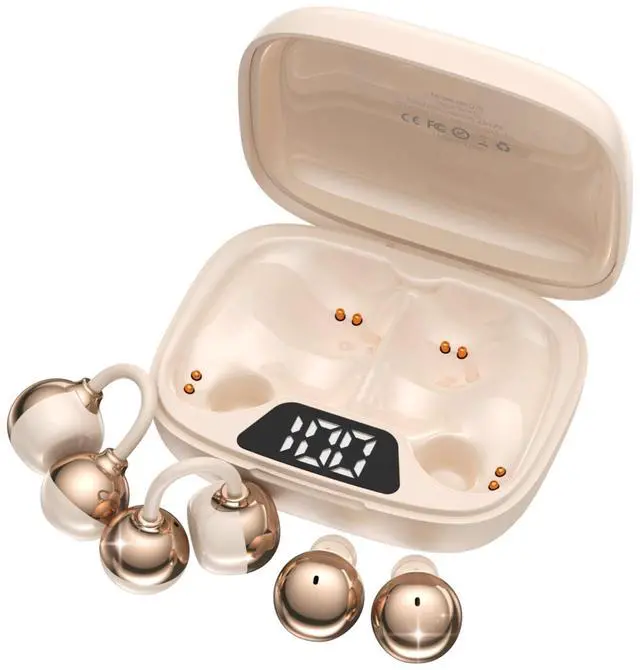Main image of 2-in-1 Wireless Earbuds Set, Open-Ear Clip & Mini Sleep Headphones, 36H Battery, Bass Sound, Ultra Comfortable, IPX5 Waterproof, Stylish for Work/Sport/Sleep