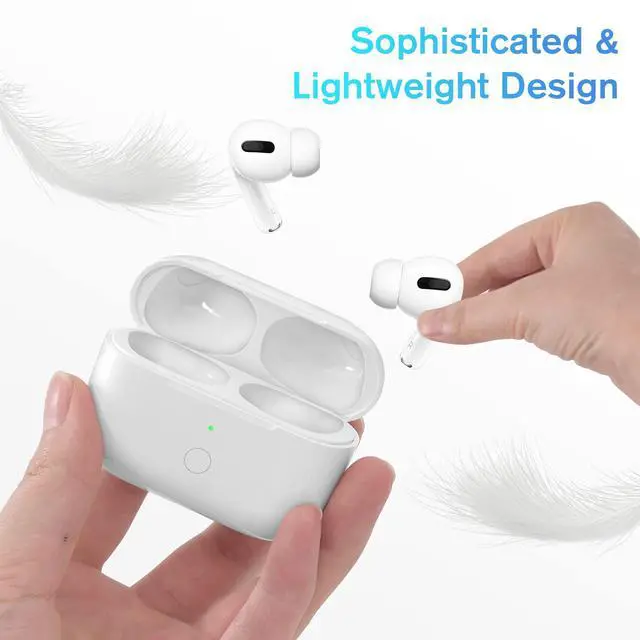 Alt view image 5 of 7 - Compatible for AirPods Pro 2nd & 1st Generation Charging Case Replacement, Compatible for Wireless AirPods Pro 2 1 Charger Case with Bluetooth Pairing Sync Button, Built-in Large Battery