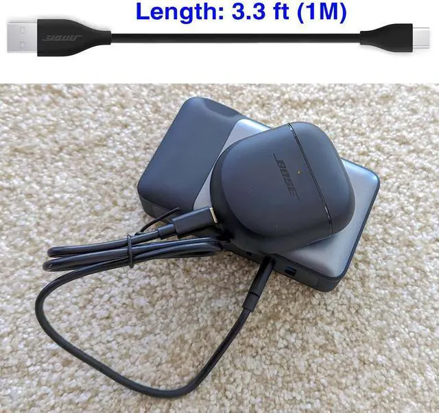 Alt view image 3 of 7 - USB C Wall Charger for Bose Noise Headphones 700, Bose QuietComfort 45, QuietComfort Earbuds II, Ultra, SoundLink Flex, Sleepbuds 2, Portable Smart Speaker, Sport Earbuds Adapter Charging Cable Cord
