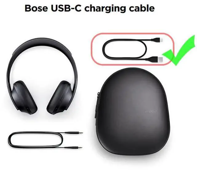 Alt view image 5 of 7 - USB C Wall Charger for Bose Noise Headphones 700, Bose QuietComfort 45, QuietComfort Earbuds II, Ultra, SoundLink Flex, Sleepbuds 2, Portable Smart Speaker, Sport Earbuds Adapter Charging Cable Cord