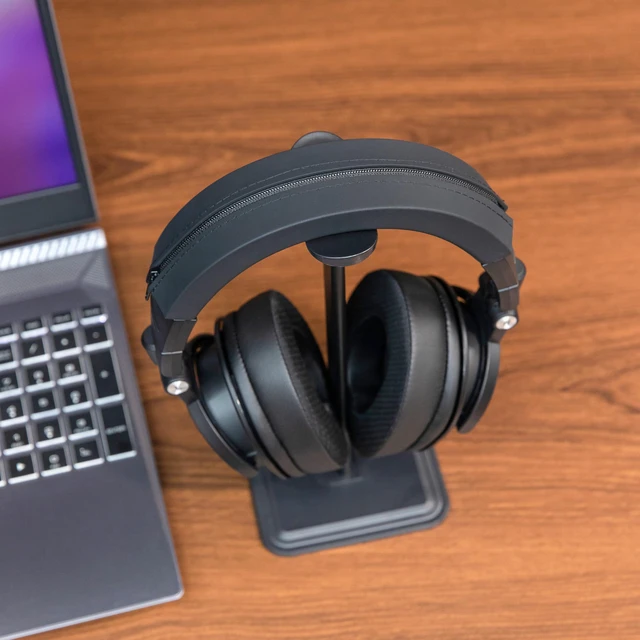 Alt view image 3 of 7 - BandZ ATH - Upgraded Headband Cover for Audio Technica ATH M50X / M50XBT / M50 / M40X / M40 / M40FS / M30X / M30 / M20X / MSR7 by Wicked Cushions | Black