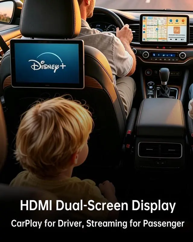 Alt view image 4 of 7 - Magic Box 3.0 Pro - 3-in-1 AI Box for Wired CarPlay Cars | Snapdragon 6125 Octa-Core | 4GB+64GB | HDMI Output & Dual Display | 4G SIM | Wireless CarPlay & Android Auto