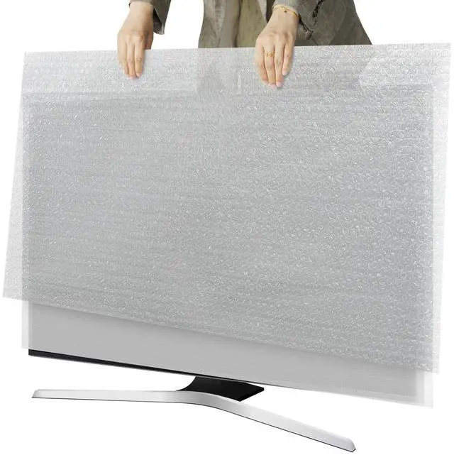 Main image of TV Cover for Moving, 2Pcs Foam, Bubble Wrap Flat Screen TV Cover Up to 65'' | Thick Reusable TV Packing Kit Flat Screen TV Protection for TV Packing Boxes During House Moving, Home Renovation, Storing