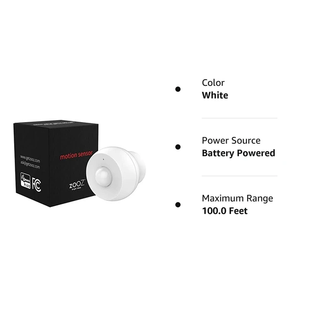 Alt view image 7 of 7 - 800 Series Z-Wave Long Range S2 Motion Sensor ZSE18 800LR with Magnetic Mount, Works with Z-Box, Hubitat, and Home Assistant