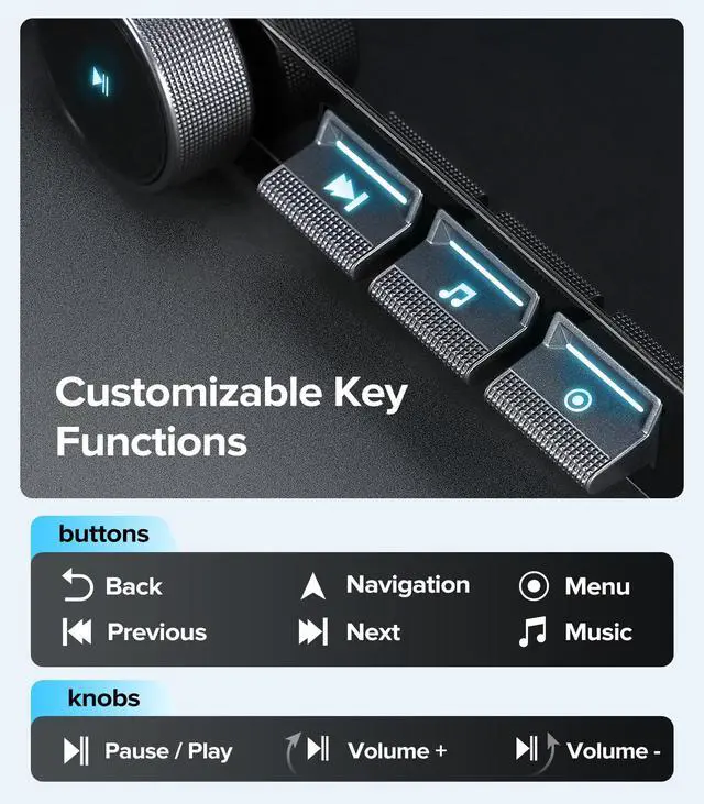 Alt view image 7 of 7 - 10" Wireless CarPlay Radio for Jeep Wrangler JL Gladiator 18-21 | 4G+64GB ROM for Offline Maps, Sunlight Readable QLED with tactile knob for bumpy trails, Plug & Play,OEM Camera Req Adapter