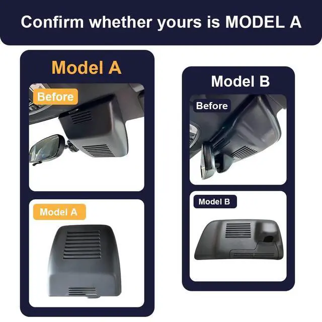 Alt view image 3 of 7 - Front 4K+Rear 1080P Dash Cam Adapts for Honda Accord 2018-2022 Hybrid (Model A), OEM Factory Look, 2 Way HD Video, Built-in WiFi & APP, Loop Recording, G-Sensor, Easy to Use, 128GB Card