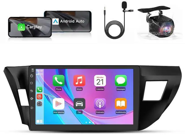 Main image of Car Radio Stereo for Toyota Corolla 2014-2016 with Carplay Backup Camera | for Toyota Corolla 2014 2015 2016 with Carplay Android Auto Backup Camera Bluetooth
