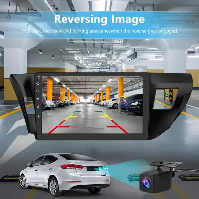 Alt view image 6 of 7 - Car Radio Stereo for Toyota Corolla 2014-2016 with Carplay Backup Camera | for Toyota Corolla 2014 2015 2016 with Carplay Android Auto Backup Camera Bluetooth
