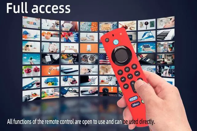 Alt view image 4 of 7 - Silicone Remote Cover for Fire TV Stick 3rd Gen 2021 /Fire TV Stick 4k Max Silicone Case Anti-Slip Silicone Protective Case Silicone Sleeve with Magnetic tech(Black+Pink)