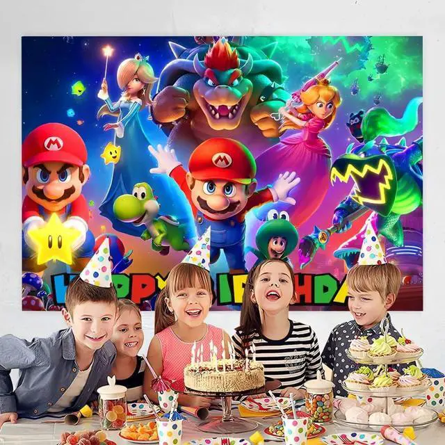 Alt view image 2 of 4 - Wall Decor Backdrop for Birthday Decorations Kids Birthday Party Supplies (5x3ft)