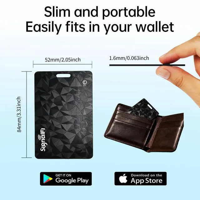 Alt view image 2 of 7 - Wallet Tracker Card for iOS & Android Ultra-Thin 0.07 in IP68 Waterproof Long Battery Life, Works with Apple Find My & Google Find Hub, Wireless Charging, Perfect for Wallets, Passports, Bags & Pets