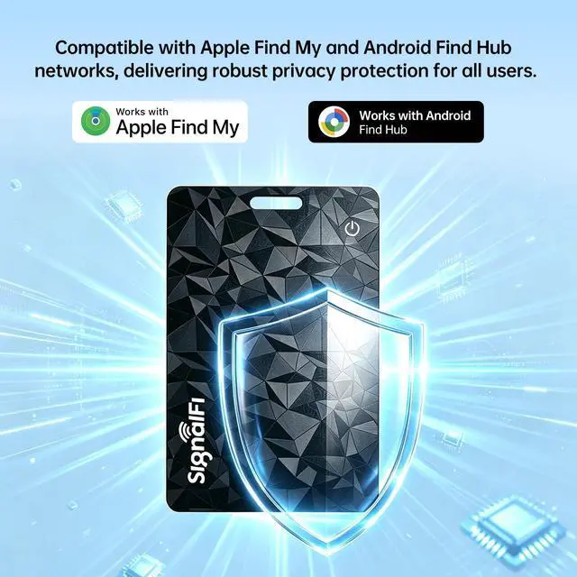 Alt view image 5 of 7 - Wallet Tracker Card for iOS & Android Ultra-Thin 0.07 in IP68 Waterproof Long Battery Life, Works with Apple Find My & Google Find Hub, Wireless Charging, Perfect for Wallets, Passports, Bags & Pets