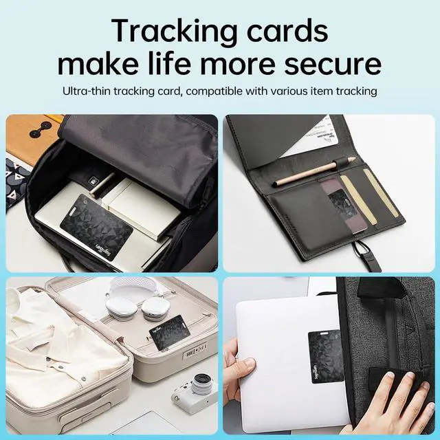 Alt view image 7 of 7 - Wallet Tracker Card for iOS & Android Ultra-Thin 0.07 in IP68 Waterproof Long Battery Life, Works with Apple Find My & Google Find Hub, Wireless Charging, Perfect for Wallets, Passports, Bags & Pets