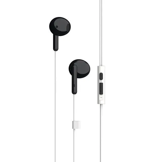 Alt view image 4 of 7 - Two-Person USB-C Earbuds for Couples | Dual Headphones with Individual Volume Control & Microphones | Share Music, Movies & Audiobooks Together | Includes Travel Pouch