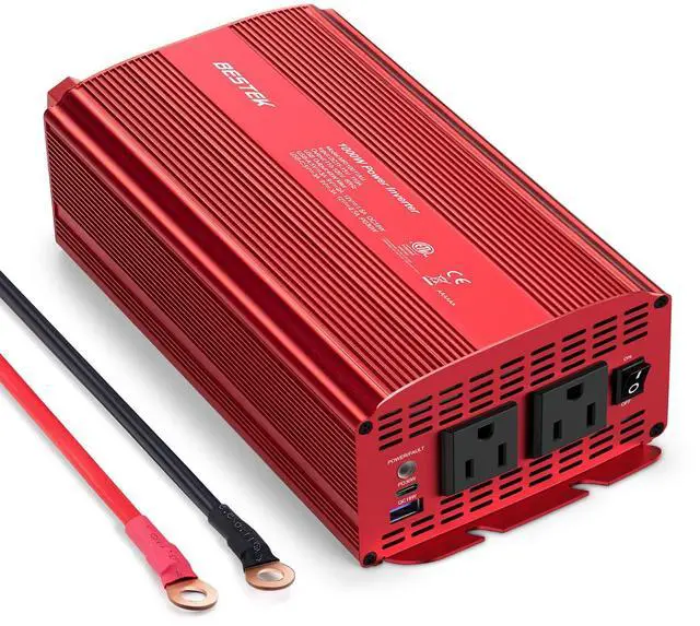 Main image of 1000W Power Inverter for Vehicles DC 12V to AC 110V Inverter | 2 AC Outlets/PD 30W USB-C Port/18W USB A Quick Charge Port/Multi-Protection/Car Charger Adapter for Car/RV/Truck/Home