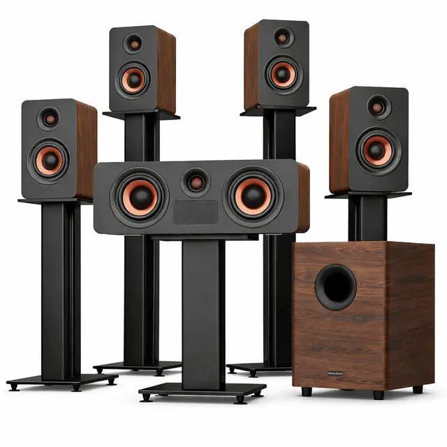Main image of Flagship 5.1.4 Hi-Fi Surround Sound System with Dolby Atmos | 900W Home Theater Sound Bar for Smart TV, 25 Hz Subwoofer, Center Soundbar, 4 Surround Speakers for Living Room Movie Night