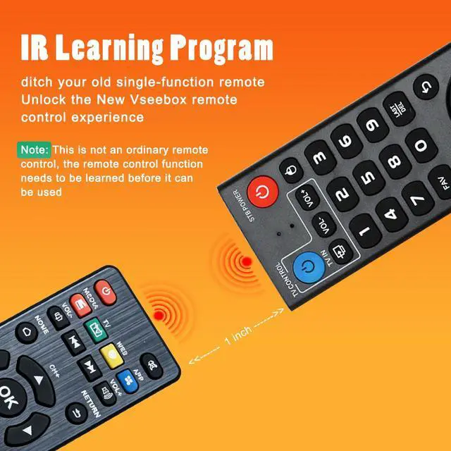 Alt view image 5 of 7 - Replacement V3 Pro Voice Remote Control Compatible with vSeeBox V5 Pro / V3 Plus/V3 / V2 / V1 Pro/V1 Max/Elite/Max(Without Backlight Function)