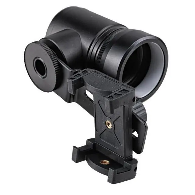 Alt view image 2 of 7 - Aluminum Scope Phone Adapter, Dual View Smartphone Mount | Dual-view design; stable phone alignment; fast mounting