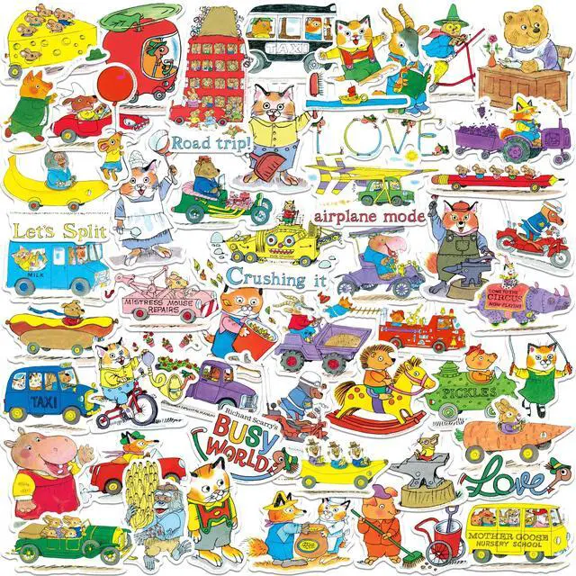 Main image of Richard Scarrys Busy World Anniversary 50ct Vinyl, Tablet, Indoor/Outdoor