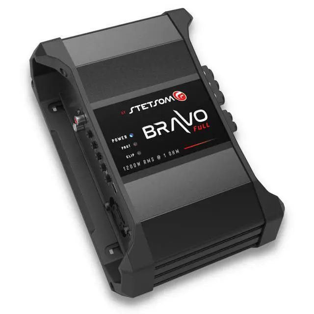 Alt view image 3 of 7 - Bravo Full 1200 1 Ohm Mono Car Amplifier, 1200.1 1.2K Watts RMS, 1 Stable Car Audio, HD Sound Quality, Crossover & Bass Boost, Car Stereo Speaker Subwoofer MD, Smart Coolers