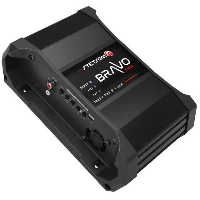 Alt view image 5 of 7 - Bravo Full 1200 1 Ohm Mono Car Amplifier, 1200.1 1.2K Watts RMS, 1 Stable Car Audio, HD Sound Quality, Crossover & Bass Boost, Car Stereo Speaker Subwoofer MD, Smart Coolers