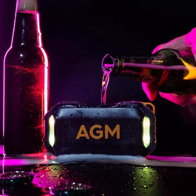 Alt view image 4 of 7 - MagROCK Magnetic Bluetooth Speaker, IP67 Waterproof & Floatable, Strong Magnet Mount for Fridge & Toolbox, Drop-Proof Rugged Portable with RGB Lights, TWS Stereo, for Shower, Garage, Outdoor