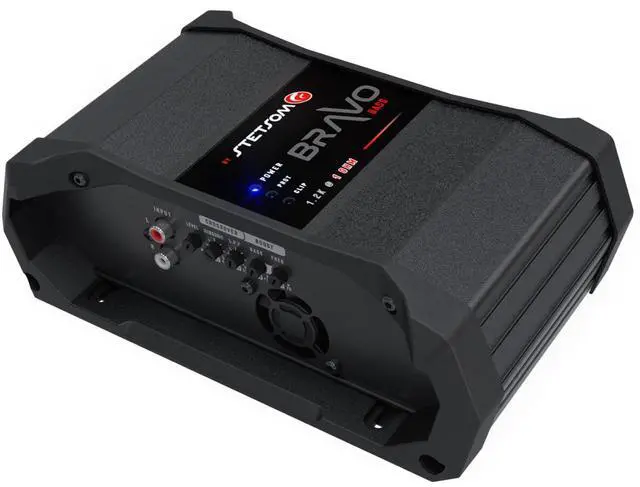 Alt view image 3 of 7 - Bravo BASS 1200 1 Ohm - Mono Car Amplifier, 1200.1 1.2K Watts RMS, Monoblock, 1 Stable Car Audio, HD Sound Quality, Crossover & Bass Boost, Car Stereo Speaker Subwoofer MD, Smart Coolers