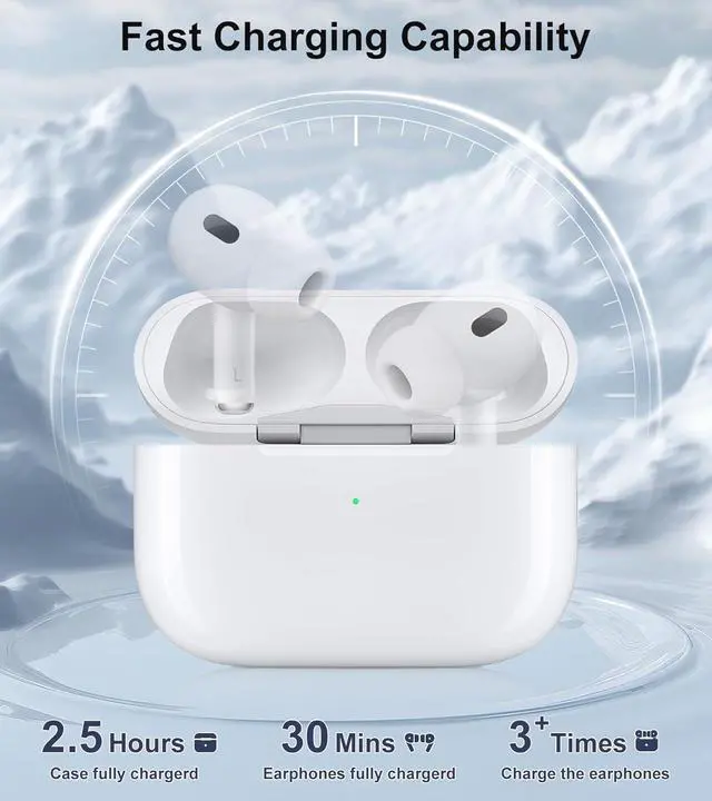Alt view image 3 of 7 - Wireless Charging Case Compatible with AirPods Pro 1st/ 2nd Generation, Type-C Port Replacement Charging Case for AirPod Pro 2nd/1st, Support Bluetooth Pairing Sync Button, No Earbuds