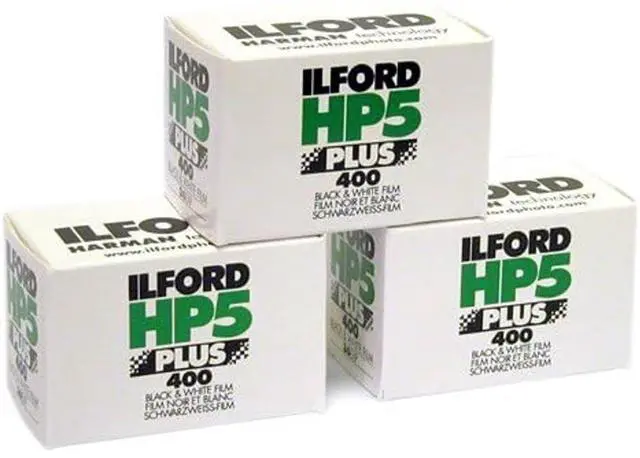 Main image of HP-5 Plus 400 35mm Black and White Professional Film, ISO 400, 24 Exposures, 3-Pack