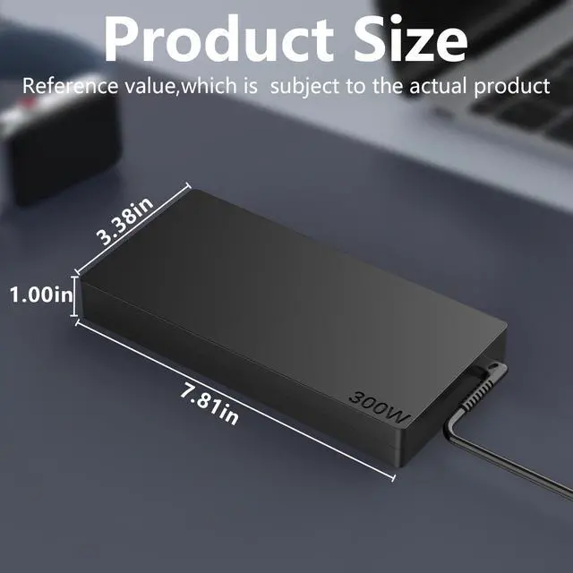 Alt view image 2 of 6 - 300W/330W/245W Charger Compatible with Lenovo Legion 5 5i 7 Pro 5 | Compatible with Lenovo Legion 5 15AHP10 83M0 5i 16IAX10 83NX 7 16IAX10 83KY Pro 5 16ADR10 83LT, Laptop Charger
