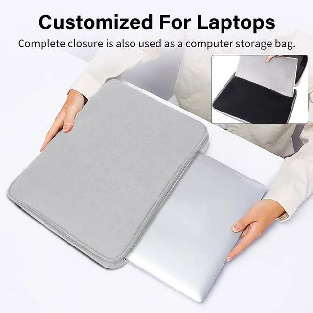 Alt view image 7 of 7 - Laptop Sun Shade, Fits 13-16 inch Laptop | Anti-Sun, Anti-Glare, Heat & Contrast Protection,Freestanding with Pocket,Fits Working Outside,Travel, Beach