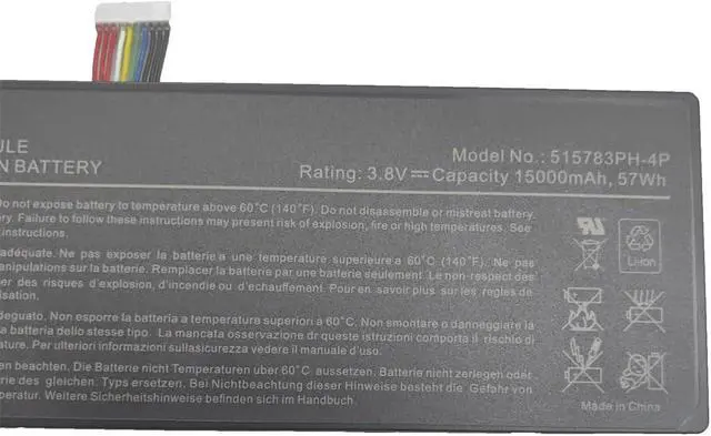 Alt view image 4 of 6 - 515783PH-4P Battery Replacement for AUTEL MaxiCOM MK908 MK908P MaxiSys Pro Elite Series(3.8V 57Wh)
