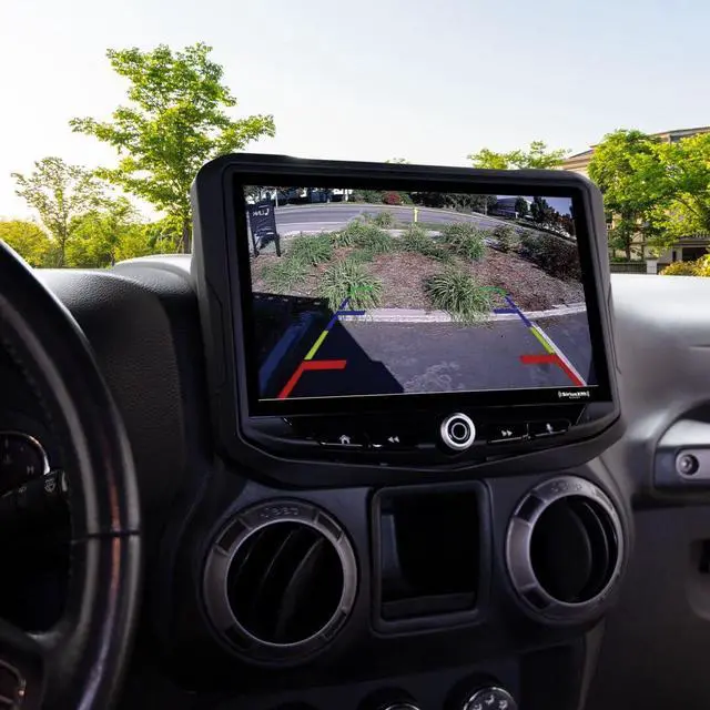 Alt view image 7 of 7 - Universal HD Front or Rear Backup Camera with Night Vision & Multiple Mounting Bracket Options, IP67 Waterproof, Parking Lines, Ultra Wide Viewing Angle, Works with Most Aftermarket Radios