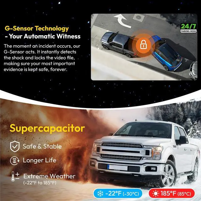 Alt view image 4 of 7 - Front 4K Dash Cam fit for 2022-2025 Toyota RAV4 LE Limited SE | Adventure XLE XSE (Model B)(with Vent Hole),integrated Camera,OEM Factory Look,2160P HDR,5.8G WiFi& APP,GPS,Plug&Play