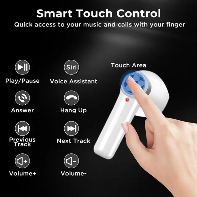 Alt view image 3 of 7 - 1Pack New Wireless Earbuds Kids with Football Charging Box,Comfortable Fit Ergonomic Design Ear Buds with 40Hrs Playtime,Wireless Bluetooth Earphone for Android iOS Cell Phone Computer Laptop