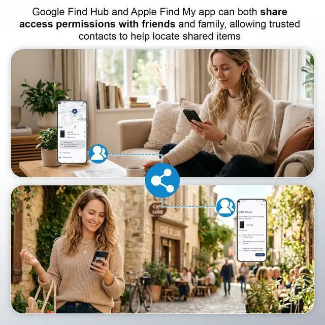 Alt view image 6 of 7 - Air Card Tag Pro Wallet Tracker 1.6mm for Android & iOS, Dual System Rechargeable Smart Card Work with Google Find Hub or Apple Find My APP, Item Finder Locator for Luggage/Suitcase/Bags.2 Pack