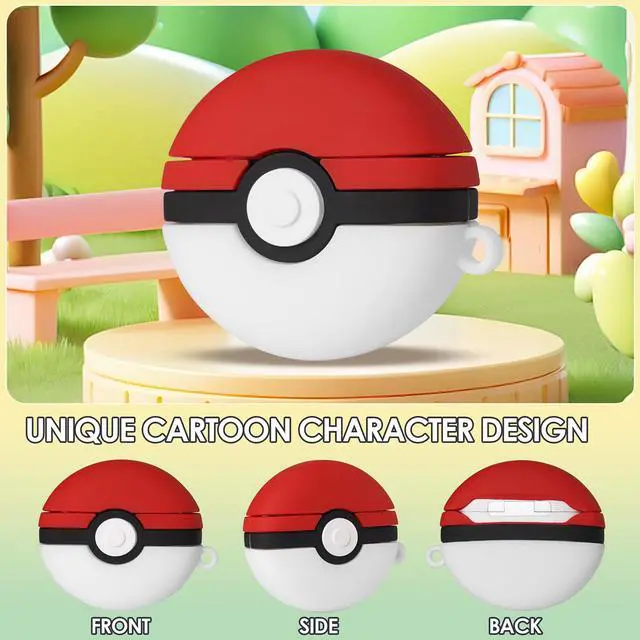Alt view image 2 of 6 - Cute Cases for AirPods 4 Case Cover, 3D Cartoon AirPods 4th Generation Protective Case, Funny Cool Silicone Airpods 4 Accessories with Keychain for Men Women Boys Girls (Airpods 4th(2024))