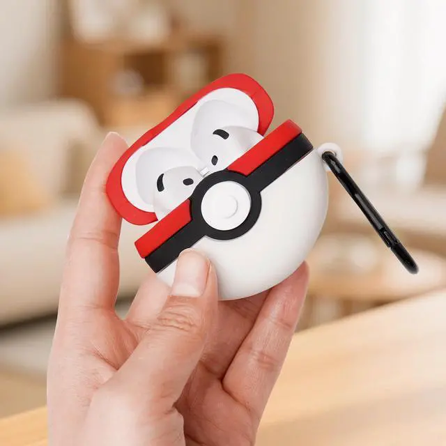 Alt view image 3 of 6 - Cute Cases for AirPods 4 Case Cover, 3D Cartoon AirPods 4th Generation Protective Case, Funny Cool Silicone Airpods 4 Accessories with Keychain for Men Women Boys Girls (Airpods 4th(2024))