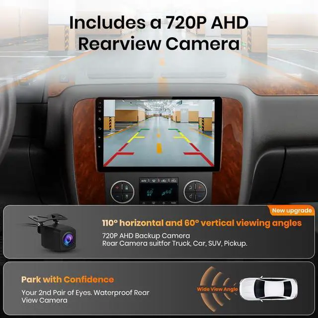 Alt view image 5 of 7 - Car Radio Stereo for Chevrolet Tahoe Suburban GMC Yukon 2007-2013 32G ROM