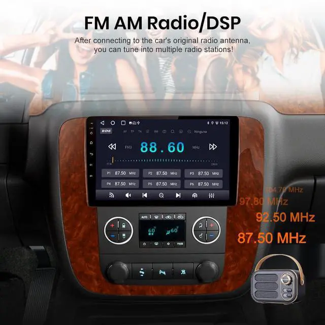 Alt view image 7 of 7 - Car Radio Stereo for Chevrolet Tahoe Suburban GMC Yukon 2007-2013 32G ROM