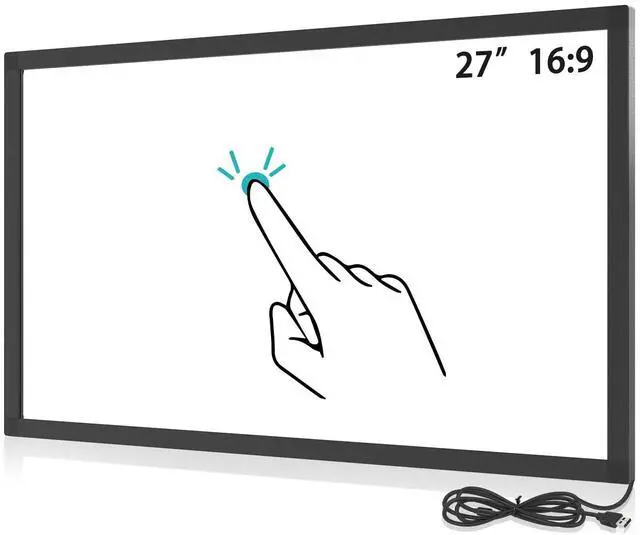 Main image of 27 Inch Multi 10 Points IR Touch Screen Overlay,IR Infrared Touch Frame Driver Free with USB Interface