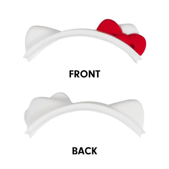 Alt view image 2 of 7 - x Sanrio Hello Kitty Headband Cover for Apple AirPods Max 2 & 1 | Silicone Cute Cat Ears Protective Accessory for Headphones Headband | Hello Kitty White