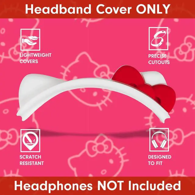 Alt view image 3 of 7 - x Sanrio Hello Kitty Headband Cover for Apple AirPods Max 2 & 1 | Silicone Cute Cat Ears Protective Accessory for Headphones Headband | Hello Kitty White