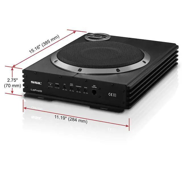 Alt view image 5 of 5 - LOPRO10 Under Seat Car Subwoofer, 1200 Watts