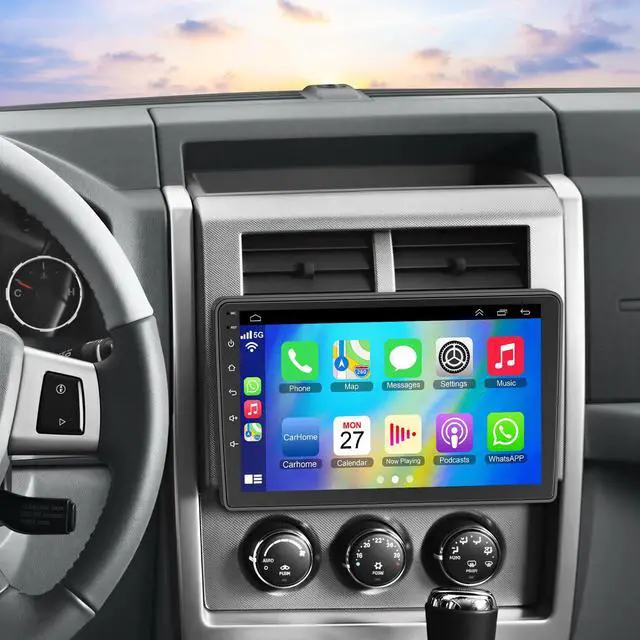 Main image of Car Stereo for Dodge Challenger(2008-2014), for Dodge Avenger(2008-2014),4GB + 64GB 10 HD Touchscreen Car Radio Android 13 System, Wireless CarPlay & Android Auto, GPS Navigation & Bluetooth